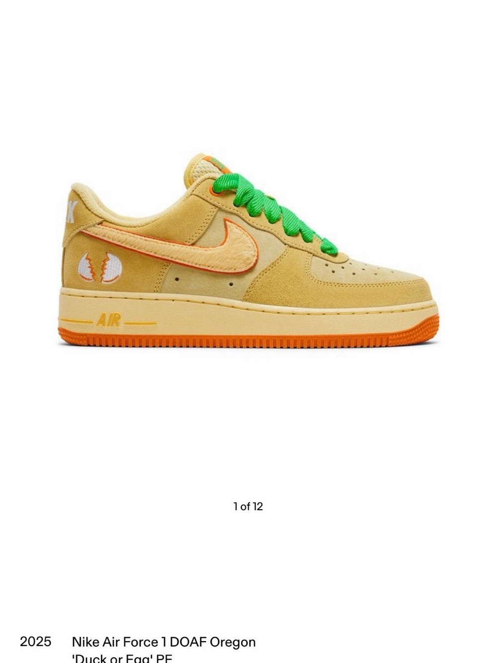 Nike DOAF OREGON ‘duck or egg’ 6Y